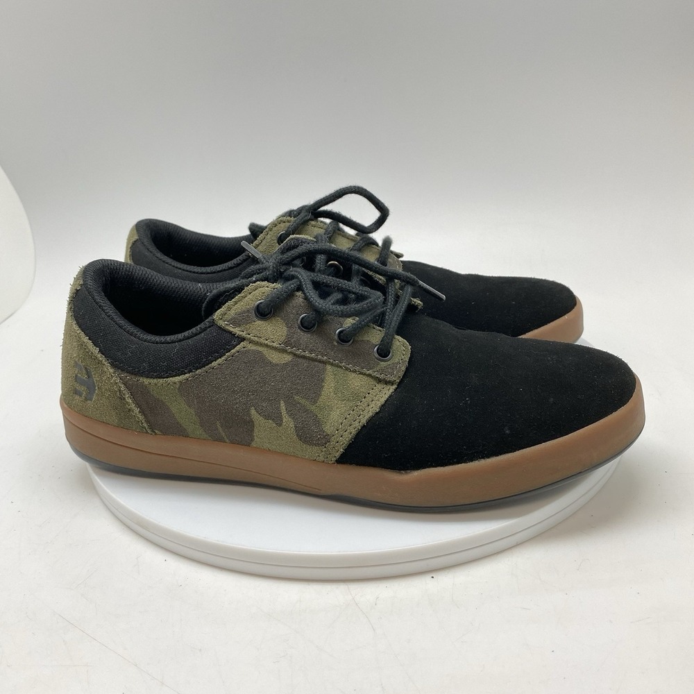 Etnies Score Sneakers Mens 8 Black Camo Skateboarding Comfort Shoes